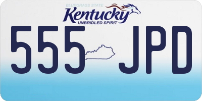 KY license plate 555JPD