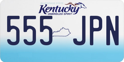 KY license plate 555JPN