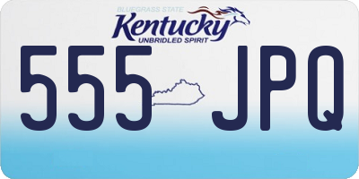 KY license plate 555JPQ