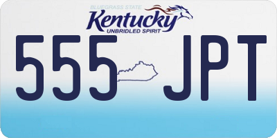 KY license plate 555JPT