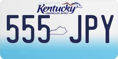 KY license plate 555JPY