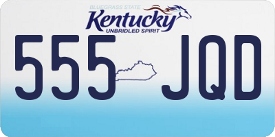 KY license plate 555JQD