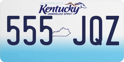 KY license plate 555JQZ