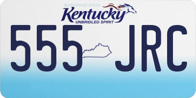 KY license plate 555JRC
