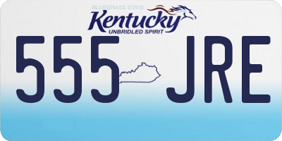 KY license plate 555JRE