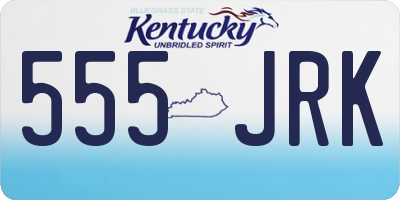 KY license plate 555JRK