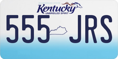 KY license plate 555JRS