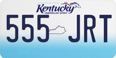 KY license plate 555JRT