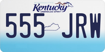 KY license plate 555JRW