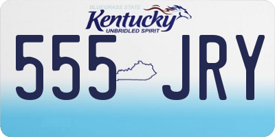 KY license plate 555JRY