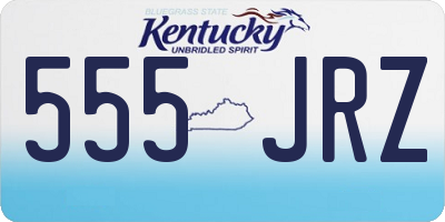 KY license plate 555JRZ
