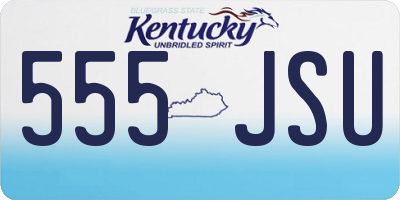 KY license plate 555JSU