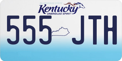 KY license plate 555JTH