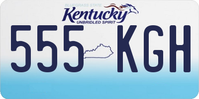 KY license plate 555KGH