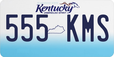 KY license plate 555KMS