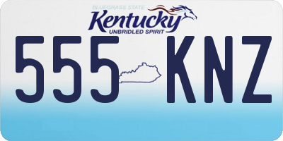KY license plate 555KNZ