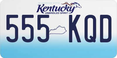 KY license plate 555KQD