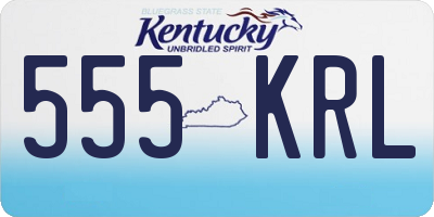 KY license plate 555KRL