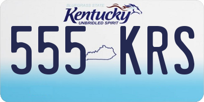 KY license plate 555KRS