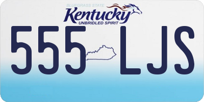 KY license plate 555LJS
