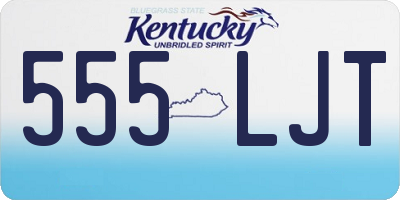 KY license plate 555LJT