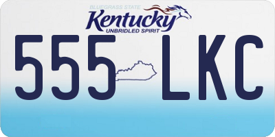 KY license plate 555LKC
