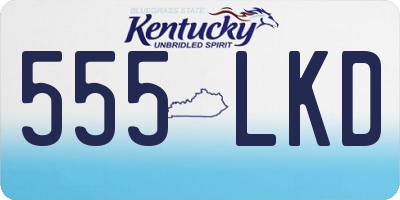KY license plate 555LKD