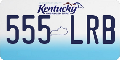 KY license plate 555LRB