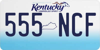 KY license plate 555NCF