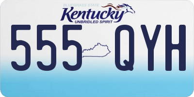 KY license plate 555QYH