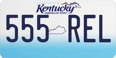 KY license plate 555REL