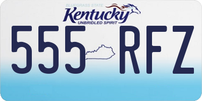 KY license plate 555RFZ