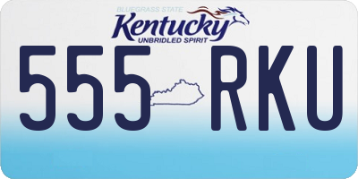KY license plate 555RKU