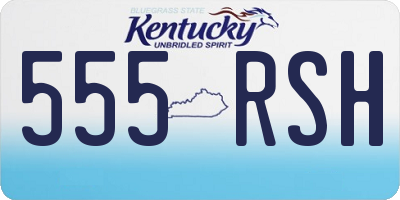 KY license plate 555RSH
