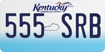 KY license plate 555SRB