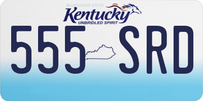 KY license plate 555SRD
