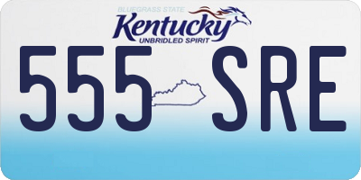 KY license plate 555SRE