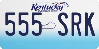 KY license plate 555SRK