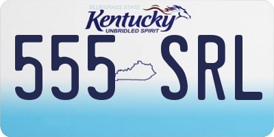 KY license plate 555SRL