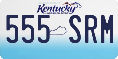 KY license plate 555SRM