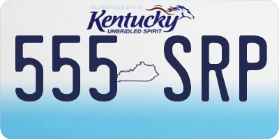KY license plate 555SRP