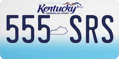 KY license plate 555SRS