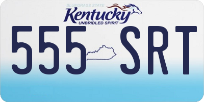 KY license plate 555SRT