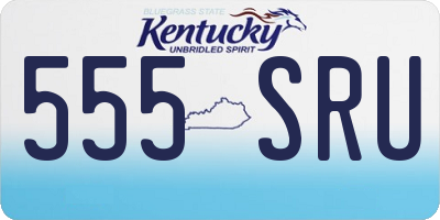 KY license plate 555SRU