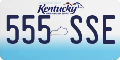 KY license plate 555SSE