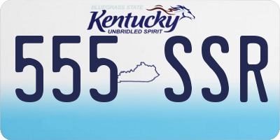 KY license plate 555SSR