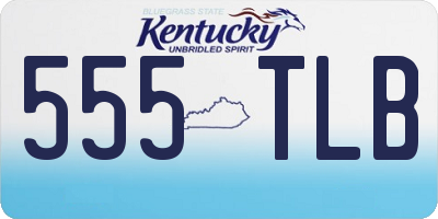 KY license plate 555TLB