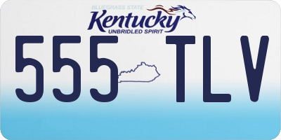 KY license plate 555TLV