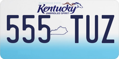 KY license plate 555TUZ