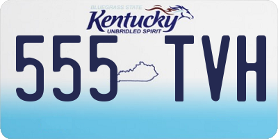 KY license plate 555TVH